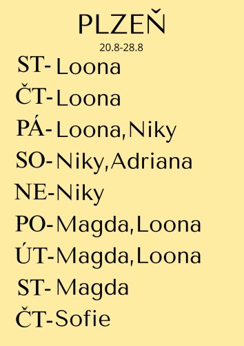 LOONA 23:00,ST-PÁ 20-22.8.
