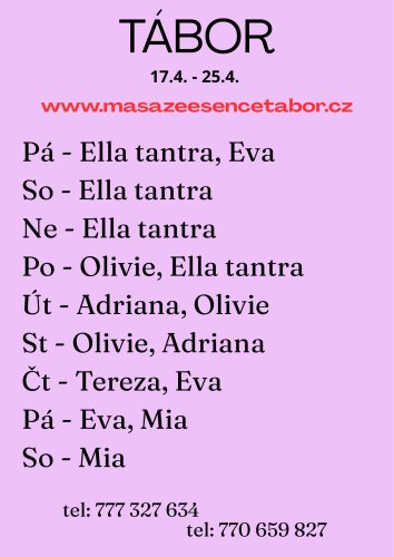 17.-20.4. Ella tantra